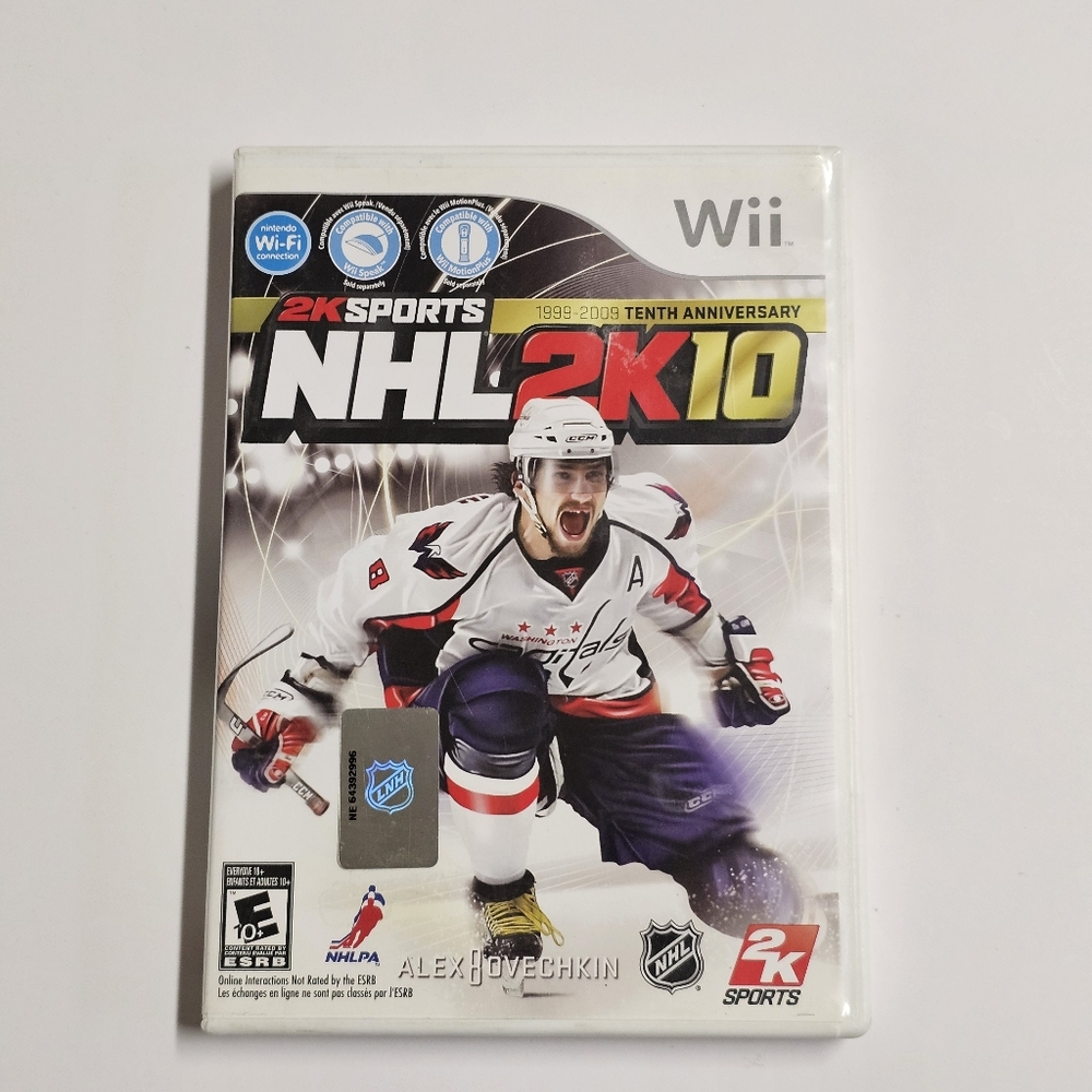 NHL 2K10 (Nintendo Wii, 2009) – Complete with Case, Manual & Disc